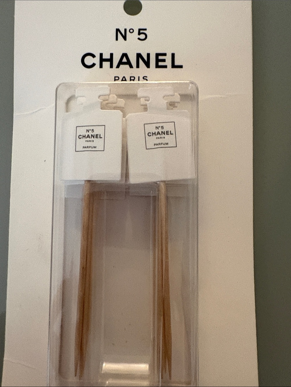 CHANEL White and black toothpicks for cupcakes